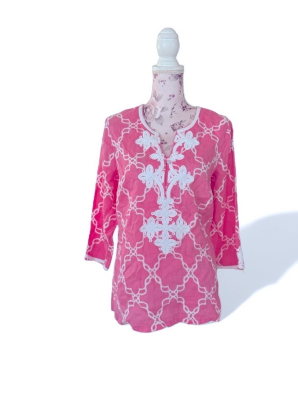 Charter Club Luxury Pure Linen Blouse - Picture 4 of 4